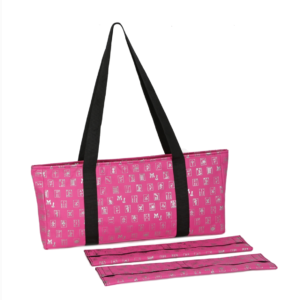 Fuchia/Silver over the shoulder Soft MahJongg Case
